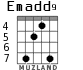 Emadd9 para guitarra - versión 3