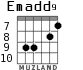 Emadd9 para guitarra - versión 5