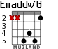 Emadd9/G para guitarra - versión 4