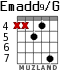 Emadd9/G para guitarra - versión 5
