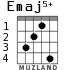 Emaj5+ para guitarra - versión 2