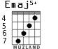Emaj5+ para guitarra - versión 6