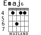 Emaj6 para guitarra - versión 3