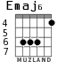 Emaj6 para guitarra - versión 4