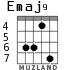 Emaj9 para guitarra - versión 5