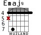 Emaj9 para guitarra - versión 6