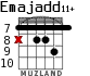 Emajadd11+ para guitarra - versión 5