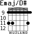 Emaj/D# para guitarra - versión 6