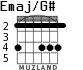 Emaj/G# para guitarra - versión 2