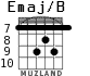 Emaj/B para guitarra - versión 4