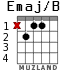 Emaj/B para guitarra - versión 1