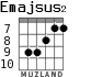 Emajsus2 para guitarra - versión 6