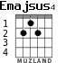 Emajsus4 para guitarra - versión 3