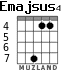 Emajsus4 para guitarra - versión 4