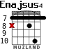 Emajsus4 para guitarra - versión 5