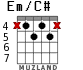 Em/C# para guitarra - versión 2