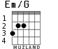 Em/G para guitarra - versión 1