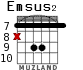 Emsus2 para guitarra - versión 3