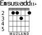 Emsus2add11+ para guitarra - versión 3