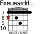 Emsus2add11+ para guitarra - versión 6
