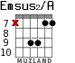 Emsus2/A para guitarra - versión 7