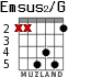 Emsus2/G para guitarra - versión 2