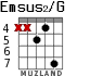 Emsus2/G para guitarra - versión 3