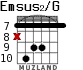 Emsus2/G para guitarra - versión 4