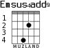 Emsus4add9 para guitarra - versión 2
