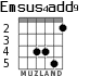 Emsus4add9 para guitarra - versión 3