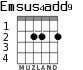 Emsus4add9 para guitarra