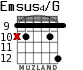 Emsus4/G para guitarra - versión 5