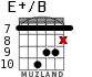 E+/B para guitarra - versión 5