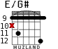 E/G# para guitarra - versión 6
