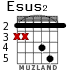 Esus2 para guitarra - versión 2