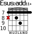 Esus2add11+ para guitarra - versión 6