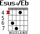 Esus4/Eb para guitarra - versión 2