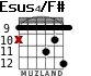Esus4/F# para guitarra - versión 8
