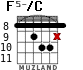 F5-/C para guitarra - versión 3