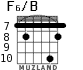 F6/B para guitarra - versión 6