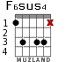 F6sus4 para guitarra - versión 2