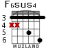 F6sus4 para guitarra - versión 4