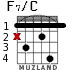 F7/C para guitarra - versión 2