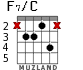 F7/C para guitarra - versión 3