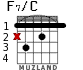 F7/C para guitarra