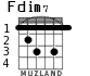 Fdim7 para guitarra - versión 3