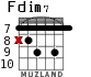 Fdim7 para guitarra - versión 5