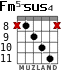 Fm5-sus4 para guitarra - versión 6