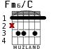 Fm6/C para guitarra - versión 2