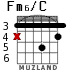 Fm6/C para guitarra - versión 3